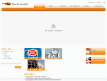 Tablet Screenshot of gulfcatering.com